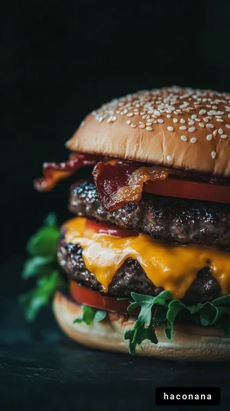 ジューシーなハンバーガー