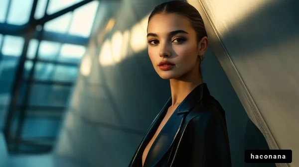 洗練された女性のポートレート