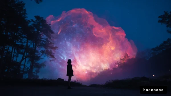 幻想的な宇宙の光景