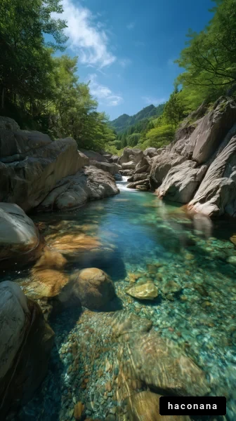 清涼感あふれる自然の風景
