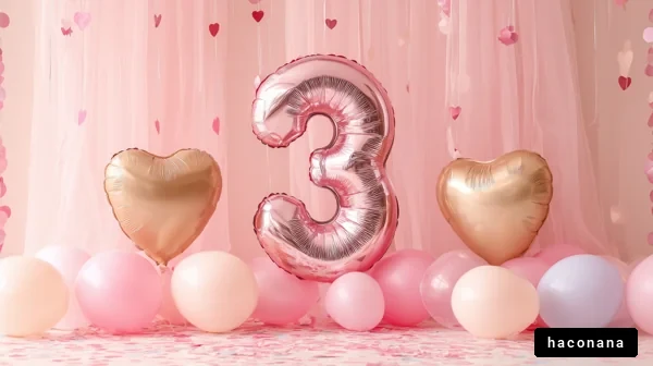 かわいいバースデーパーティーの飾り