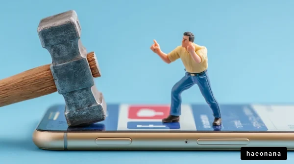 スマホとハンマーの対決