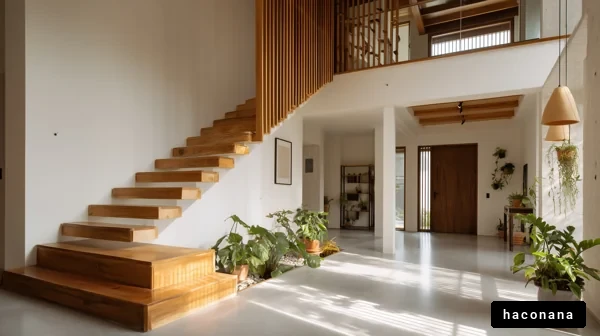 現代的な家の内部空間