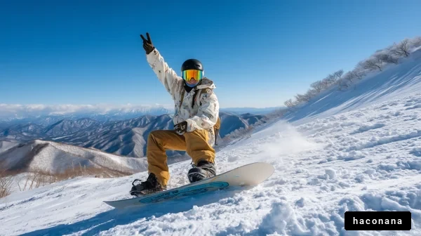 スノーボードで楽しむ冬