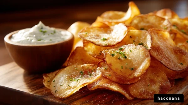 美味しいポテトチップスの盛り合わせ