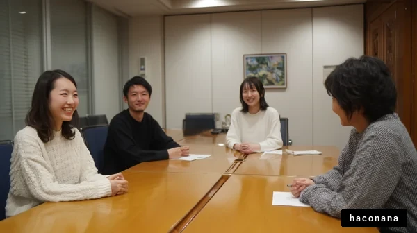 会議でのリラックスした会話