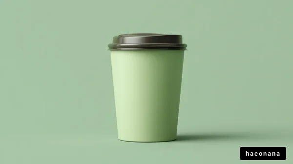 緑のコーヒーカップ