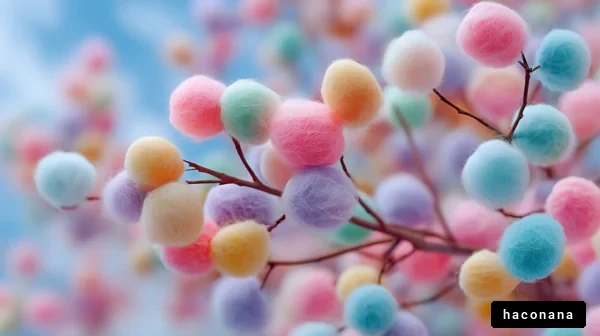 カラフルな花のような球体