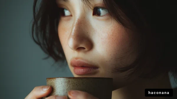 コーヒーを楽しむ女性