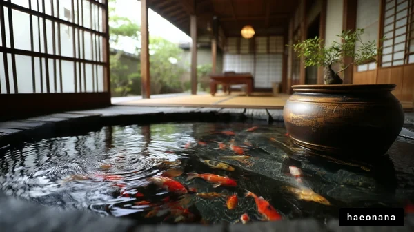 和風の静かな庭の風景