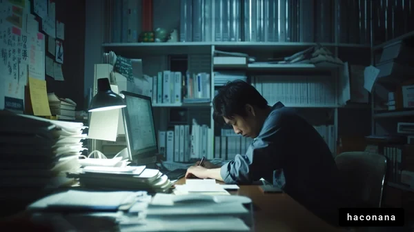 集中して仕事に取り組む姿