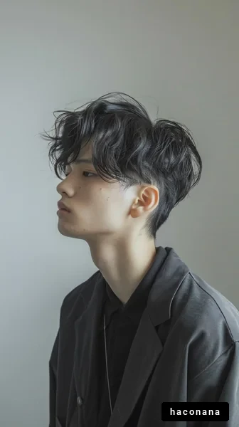 スタイリッシュな若者のポートレート