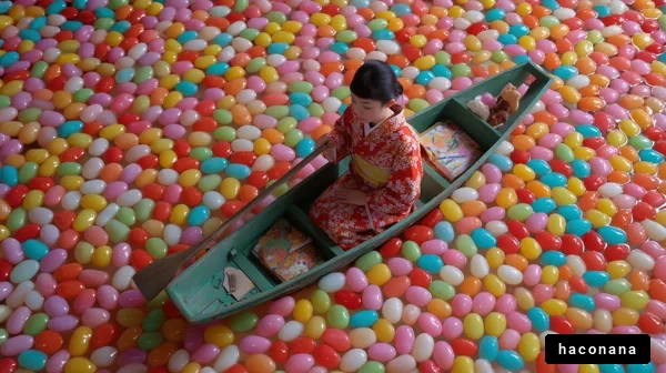 カラフルなキャンディの海