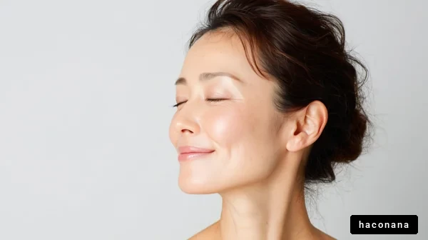 自然な笑顔の女性