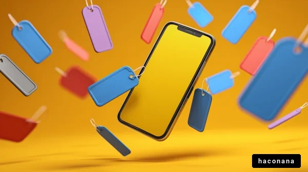 スマホと値札のイメージ