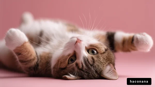 かわいい猫のポーズ