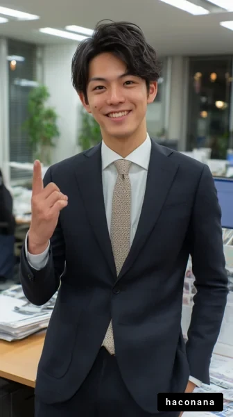 ビジネスシーンの若者