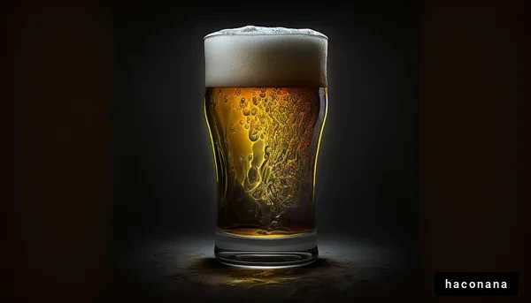 泡立つビールのグラス