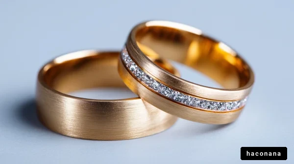 重ねた結婚指輪の美しさ