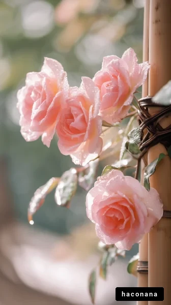 美しいピンクのバラ