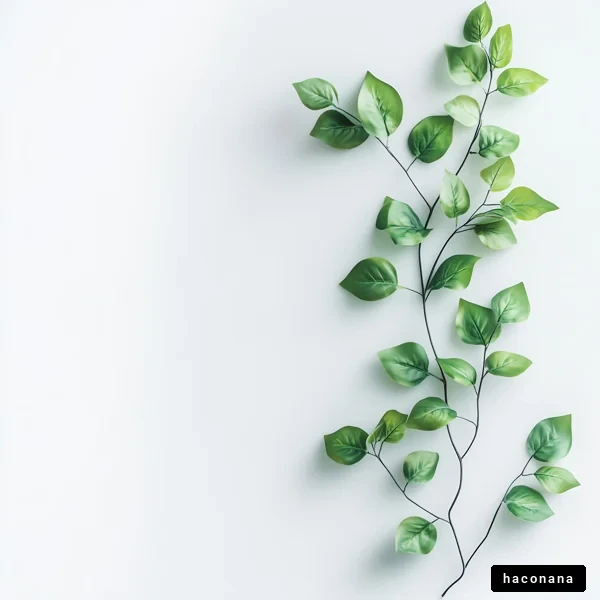 シンプルな葉のデザイン