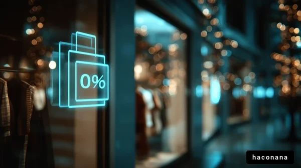 冬のショッピング通り