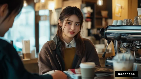 カフェでのリラックスしたひととき