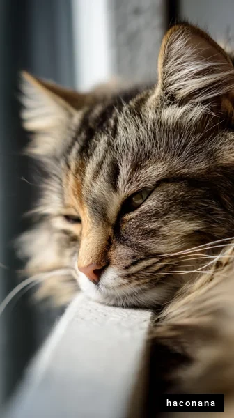 穏やかな猫の姿