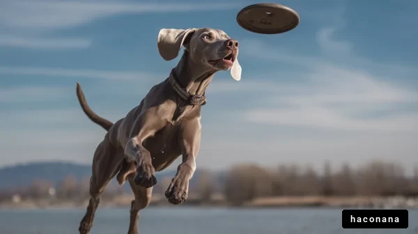 犬がフリスビーをキャッチ