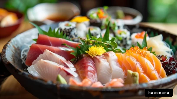 色鮮やかな寿司の盛り合わせ