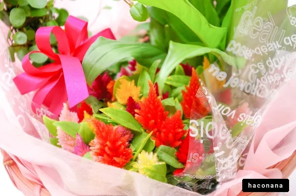 色とりどりの花束