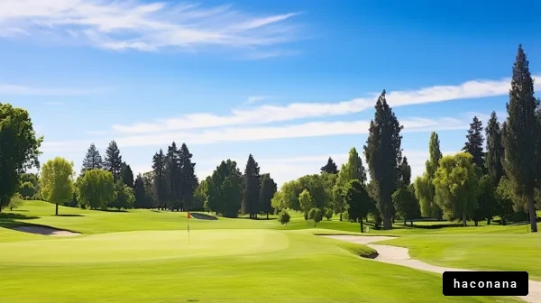 美しいゴルフコースの風景