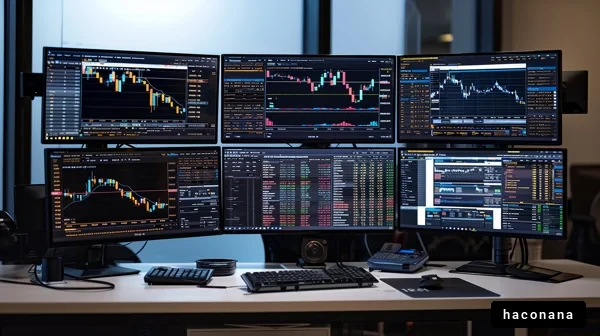 トレーディングデスクの風景