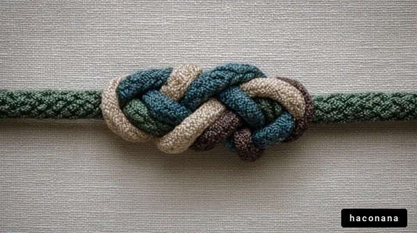 カラフルな結び目のデザイン