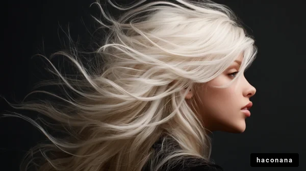 風になびく美しい髪