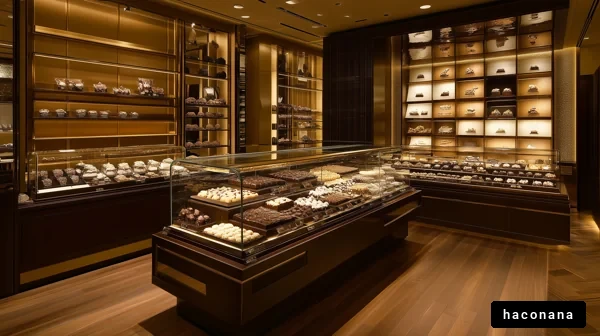 高級チョコレートショップの内装