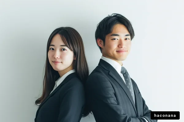 ビジネスカジュアルな若者たち