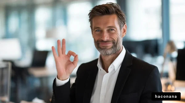 ビジネスマンのポーズ