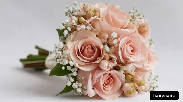 優雅なピンクの花束