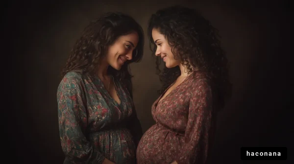 妊娠中の女性たちの微笑み