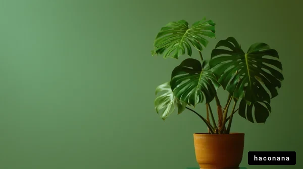 緑の葉を生かしたインテリア