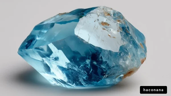 透明な青い結晶の魅力