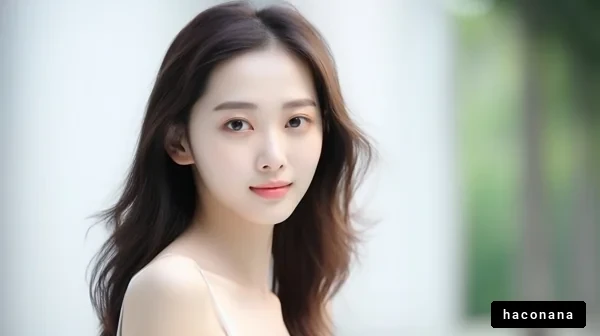 自然光の中の美しい女性