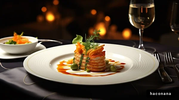 美味しそうな料理の盛り付け