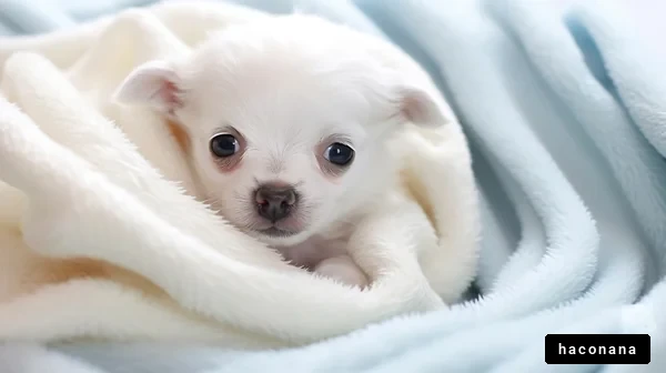 ホワイトチワワの子犬