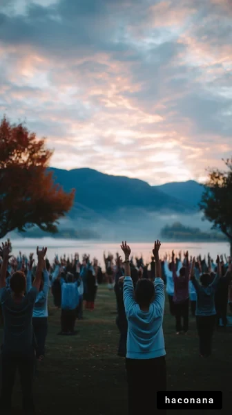 自然の中での集い