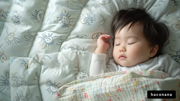 可愛い赤ちゃんの睡眠シーン