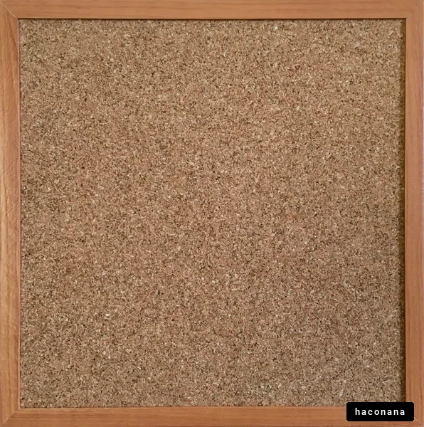 コルクボードの表面