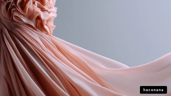 優雅なドレスのディテール