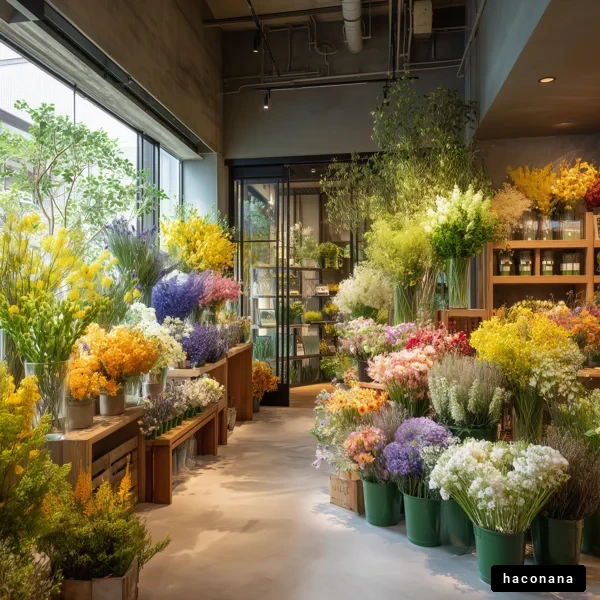 色とりどりの花屋